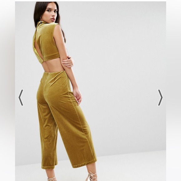 NWT ASOS “velvet” cutout jumpsuit - Picture 3 of 9